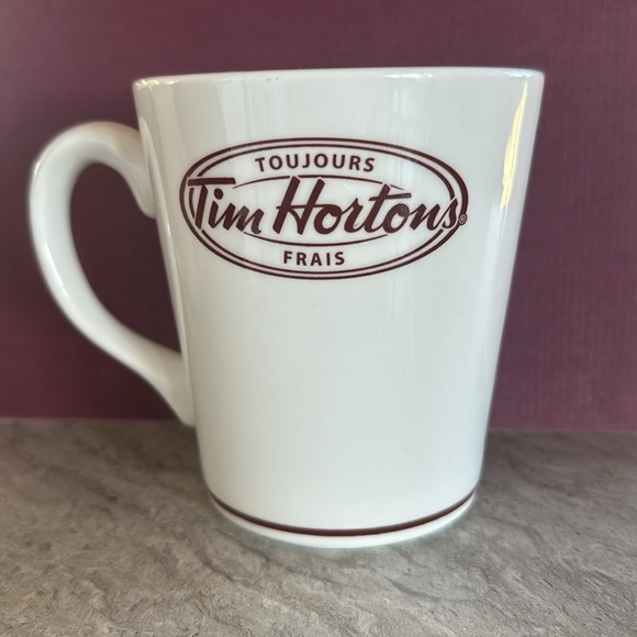 Authentic Tim Hortons mug features both French and English written on the mug. - Picture 2 of 2